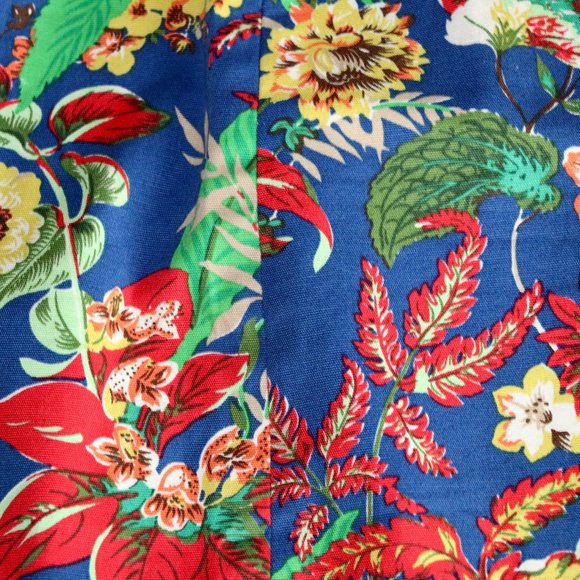 Talbots Blue Floral Mini Skirt - Picture 2 of 6